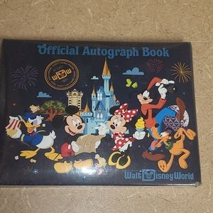 Walt Disney World WDW Official Small Blue Autograph Book Mickey & Friends Sealed